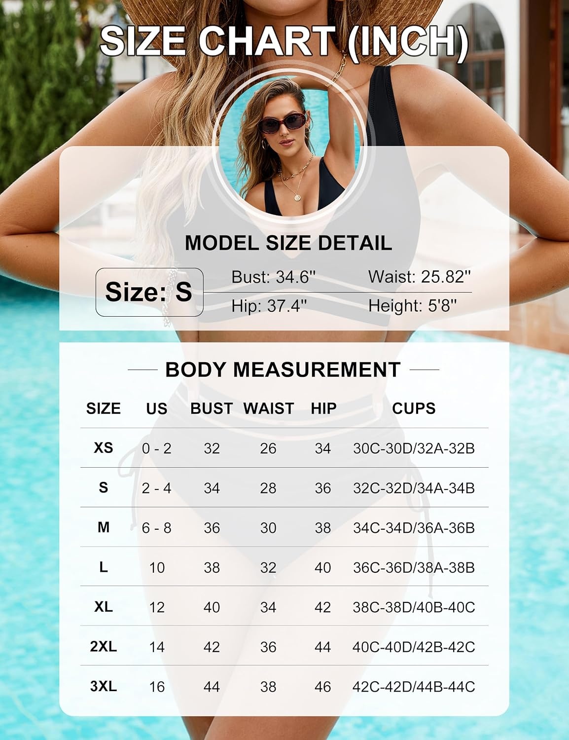 image:imageBlooming Jelly Women Color Block High Waisted Tummy Control Bikini SetsBlue Green Mesh