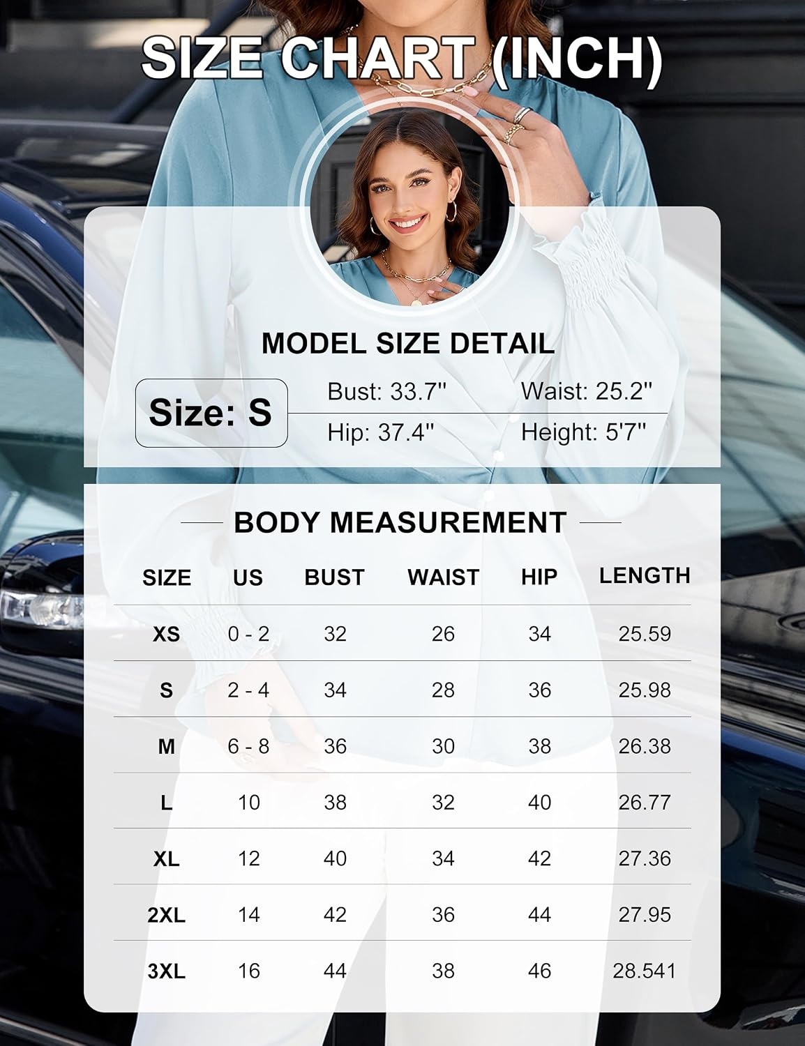 image:imageBlooming Jelly Womens Business Casual Blouses Dressy Long Sleeve Tops Satin Silk Work Shirt Fall Fashion 2026Blue GreenSmall
