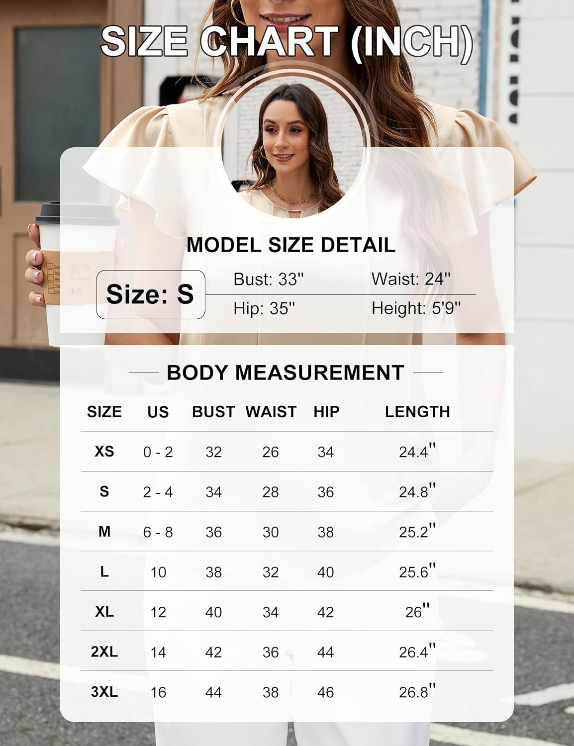 image:imageBlooming Jelly Womens Dressy Business Casual Blouse Pleated Ruffle Tops Key Hole Satin Silk Work Shirt Summer OutfitsKhaki