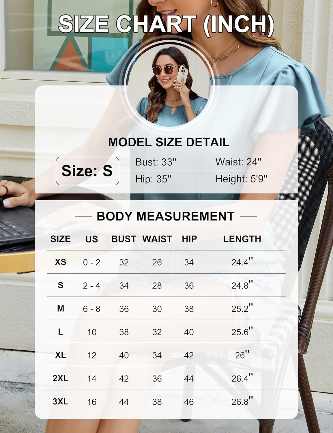 image:imageBlooming Jelly Womens Dressy Business Casual Blouse Pleated Ruffle Tops Key Hole Satin Silk Work Shirt Summer OutfitsTurquoise
