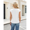Blooming Jelly Womens Dressy Casual Blouses Satin Silk Shirts 2026 S White