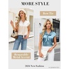 Blooming Jelly Womens Dressy Casual Blouses Satin Silk Shirts 2026 S White