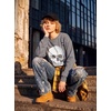 Blooming Jelly Women’s Halloween Sweatshirts Skull Shirts Fall Sweater(Grey)