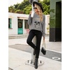 Blooming Jelly Women’s Halloween Sweatshirts Skull Shirts Fall Sweater(Grey-leopard Skull)
