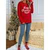 Blooming Jelly Women’s Halloween Sweatshirts Skull Shirts Fall Sweater(Red)