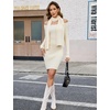 Blooming Jelly Womens Off Shoulder Sweater Dress Scarf Long Sleeve Dresses(Cream)