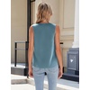 Blooming Jelly Womens Satin Tank Tops V Neck Sleeveless Summer Dressy Silky Blouse Ladies Trendy Work Business Casual Outfit(Teal)