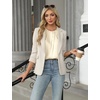 Blooming Jelly Womens Sleeveless Tank Tops Business Casual Trendy Blouses(Beige)