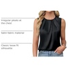 Blooming Jelly Womens Sleeveless Tank Tops Business Casual Trendy Blouses(Black)