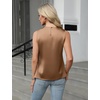 Blooming Jelly Womens Sleeveless Tank Tops Business Casual Trendy Blouses(Champagne)