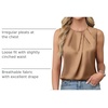 Blooming Jelly Womens Sleeveless Tank Tops Business Casual Trendy Blouses(Champagne)