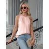 Blooming Jelly Womens Sleeveless Tank Tops Business Casual Trendy Blouses(Pink)