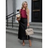 Blooming Jelly Womens Sleeveless Tank Tops Business Casual Trendy Blouses(Wine)