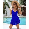 Blooming Jelly Womens Tummy Control Swimsuit Twist Front Bathing Suit(Royal Blue)