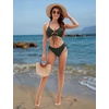 Blooming Jelly Womens Two Piece Bikini Sets Cutout Curvy Swimsuit 2026(Army Green)
