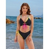 Blooming Jelly Womens Two Piece Bikini Sets Cutout Curvy Swimsuit 2026(Black 2)