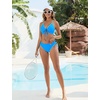 Blooming Jelly Womens Two Piece Bikini Sets Cutout Curvy Swimsuit 2026(Color Block Trim 03)
