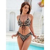 Blooming Jelly Womens Two Piece Bikini Sets Cutout Curvy Swimsuit 2026(Leopard)