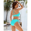 Blooming Jelly Womens Two Piece Bikini Sets Cutout Curvy Swimsuit 2026(Turquoise)