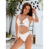 Blooming Jelly Womens Two Piece Bikini Sets Cutout Curvy Swimsuit 2026(White)