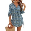 Floral Dark Blue