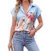 Floral on Blue